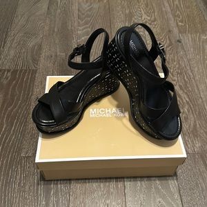 Michael Kors black sandals in like new condition!